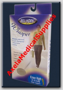 Bell-Horn Whisper Knee Length Closed Toe Stockings