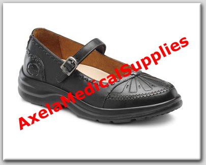 Dr. Comfort Paradise Womens Diabetic Shoes Black Leather