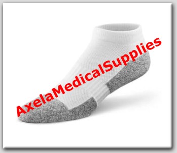 Dr Comfort No Show Diabetic Socks White Detail Information