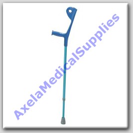 Drive Medical EuroStyle Lightweight Aluminum Forearm Crutch Color Blue