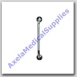 Drive Medical Chrome, Knurled Grab Bar 16 Inch