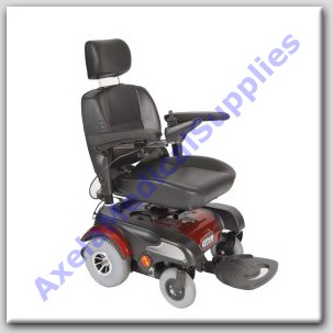 Drive Medical Sunfire Plus Power Rear Wheel Drive Wheelchair Base Color Red