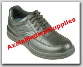 InStride Dakota Mens Diabetic Shoes Black Leather Lace