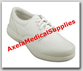 InStride Malibu Womens Diabetic Shoes Bone Leather Lace