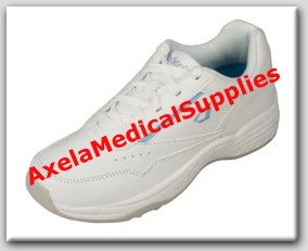 InStride Monterey Mens Diabetic Shoes White Leather Lace
