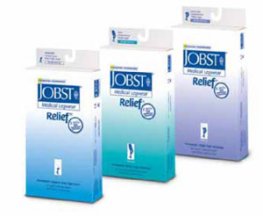 JOBST Relief Medical Legwear Chap StyleOpen Toe20-30mmHgBeigeLeft Leg