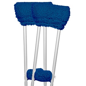 Vive Sheepskin crutch pad Blue