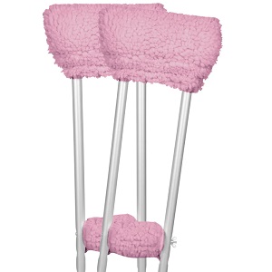 Vive Sheepskin crutch pad Pink