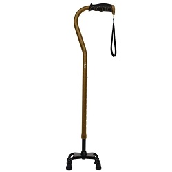 Vive Quad Cane Bronze