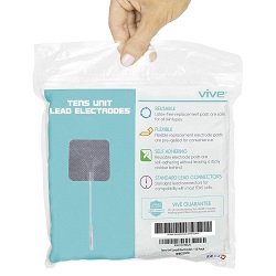 Vive Lead Electrodes (2" x 2") - 10 Sets of 4
