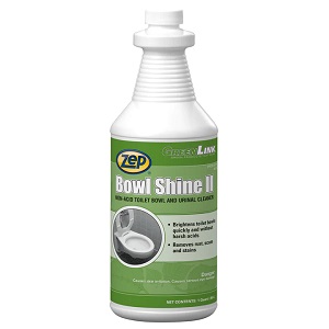 Zep Bowl Shine II Toilet Bowl Cleaner  Deodorizer Non-Acid Case of 12