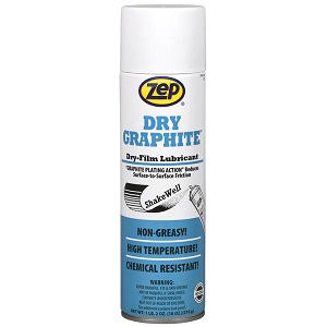 Zep Dry Graphite Lubricant for Metals  Plastics Case of 12