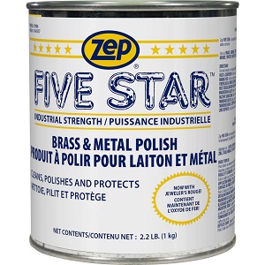 Zep Five Star Brass and Metal Polish Paste