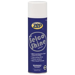 Zep Selcoshine Stainless Steel Cleaner and Polish Aerosol Case of 12