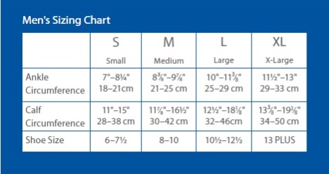 Dr Comfort Size Chart
