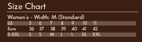 Lamo Footwear Size Chart